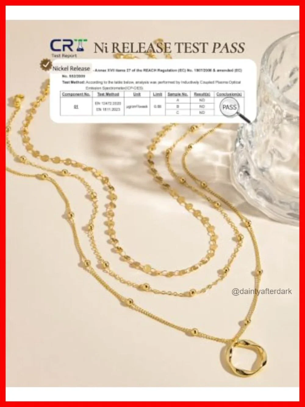 3 Piece 14K Gold Plated Layered Necklace Set for Women | Stackable Pendant